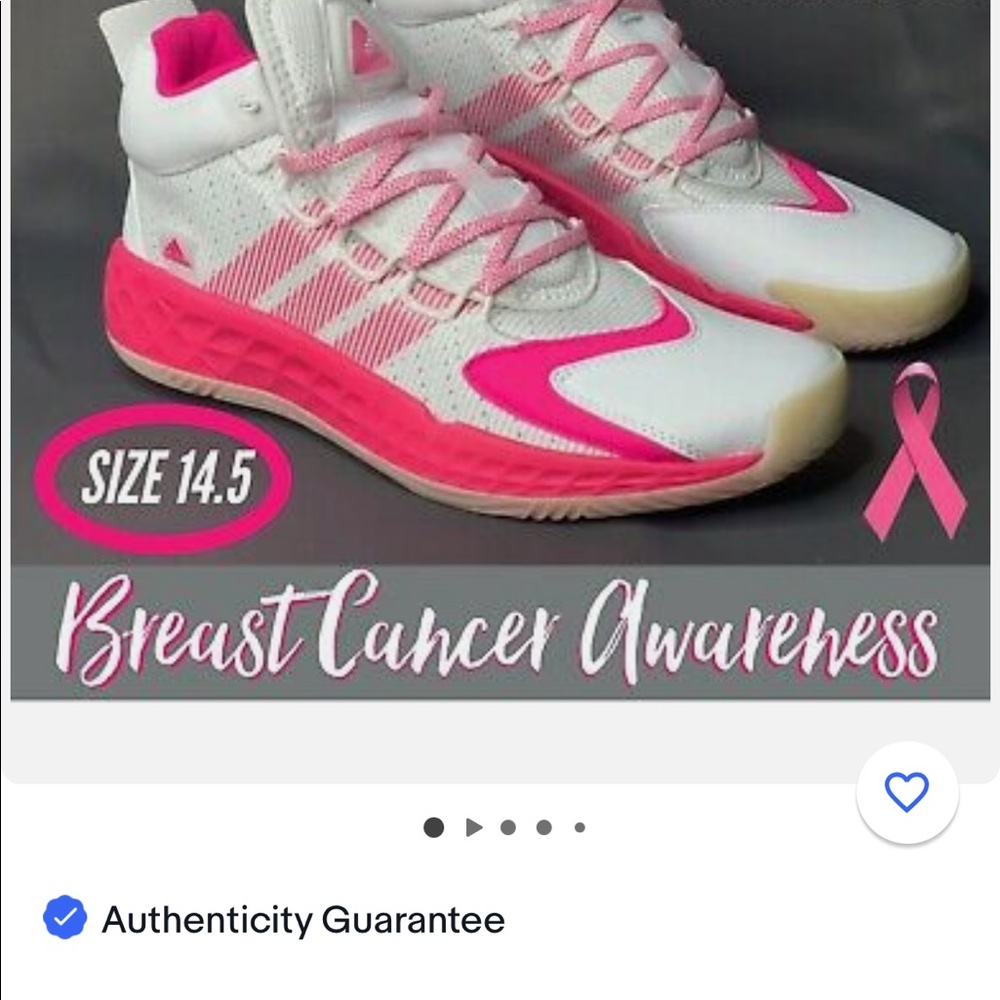 Brand new.rare made for breast cancer awareness shoes reg 119.00